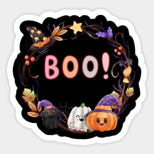 Boo! - Halloween couple Sticker